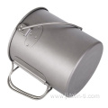 Titanium Drinking Mug with foldable handle